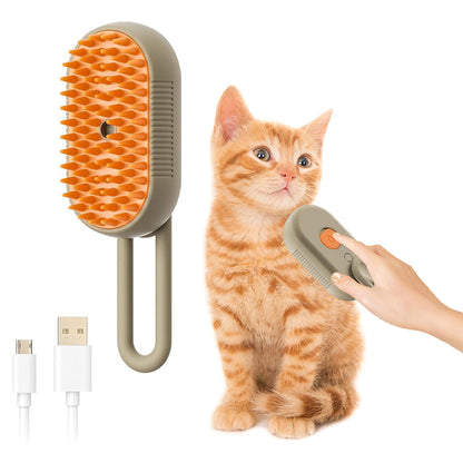 PurrSteam – Cepillo de Vapor Relax para Gatos y Mascotas