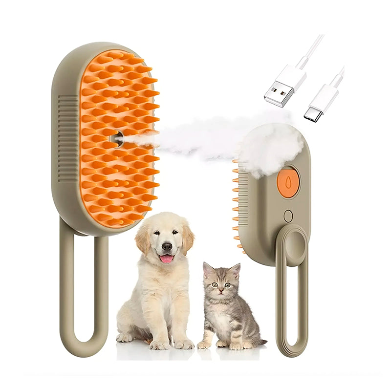 PurrSteam – Cepillo de Vapor Relax para Gatos y Mascotas